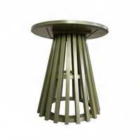 Table de bar en bois de pin de style moderne, diamètre 70 cm, table ronde haute pour extérieur, jardin, mariage, événement, fête, mobilier