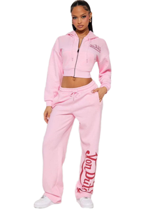 Conjunto de Sudadera con Capucha y Pantalones Deportivos de Cintura Alta, Ajustados y Cortos, Estilo Casual para Invierno - Product Image 2