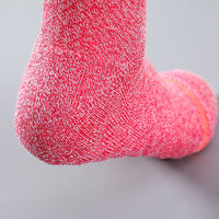 Calcetines de algodón slub al por mayor, paquete de 5, estilo vintage, boucle, tejido grueso, cómodos, estéticos, para mujer