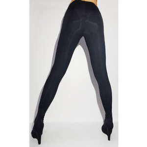 Conjunto de ropa de manopla negra Sexy para mujer, <span class=keywords><strong>botas</strong></span> de tacón de cuña hasta la rodilla elásticas <span class=keywords><strong>con</strong></span> forro de malla, pantalones Legging de estilo occidental - Product Image 2