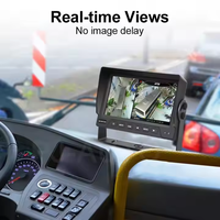 Caméra de recul double objectif 1080P avec enregistrement en boucle, étanche, écran 7,0 pouces, enregistreur de véhicule robuste pour camions et tracteurs