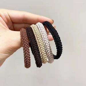 Coleteros trenzados de colores mixtos, tejidos con hilo, para uso diario, accesorio para el cabello - Product Image 4