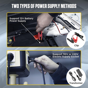 Kit de purge de frein automatique professionnel 100V-240V dispositif de purge de frein électrique avec 7 pièces adaptateur de maître-cylindre outils de véhicule - Product Image 4