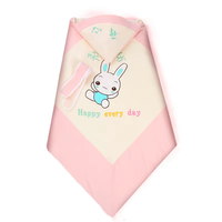 Couverture pour nouveau-né en coton pur, style américain, toucher soyeux et respirant – Choix populaire