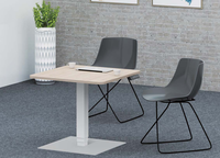Table élévatrice à une colonne, siège debout, bureau réglable en hauteur