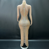 Novance Y4303 Fabricants de vêtements sur mesure, robe de bal de luxe personnalisée avec paillettes de diamants, robe longue de soirée élégante