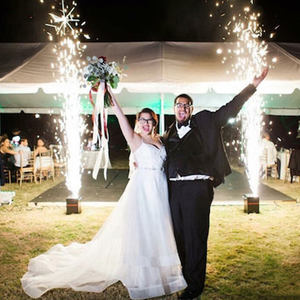 DMX Control Cabeza móvil Rotación Sparkler Etapa Llama Spinning Máquina de chispa fría 750W para boda - Product Image 4