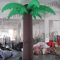Modèle d'arbre gonflable en PVC imperméable sur le thème de la palmier hawaïen pour fêtes