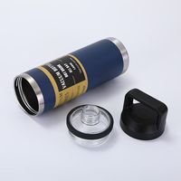 Bouteille d'eau sport isotherme en acier inoxydable 18/8 avec logo personnalisé, grande capacité 36oz 64oz, avec bouchon à ouverture rapide