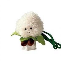 En gros Porte-clés en peluche chou-fleur dessin animé, Breloques de sac mignonnes, Porte-clés en peluche légumes doux et exquis, Jouets pour enfants, Cadeau