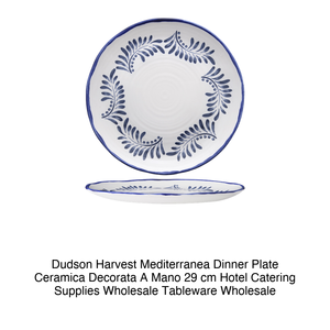 Plato de Cena Mediterráneo Dudson Harvest, Decorado a Mano, Cerámica, 29 cm, Suministros para Hostelería, Vajilla al por Mayor - Product Image 2