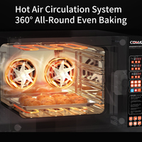 Four à pizza à convection forcée en acier inoxydable avec une puissance de 4500 W et un écran tactile numérique pour la cuisson des gâteaux