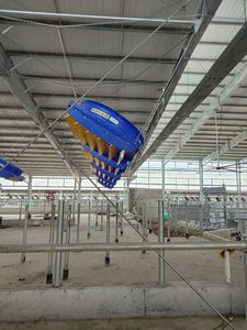 Ventilateur axial mural industriel 70500 CFM, haut débit d'air, diamètre de la pale de 72 pouces, moteur DC sans balais pour la ventilation des usines et des entrepôts - Product Image 5