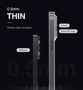 Custodia Trasparente per <span class=keywords><strong>iPhone</strong></span> 15 <span class=keywords><strong>14</strong></span> <span class=keywords><strong>Pro</strong></span>, Antiurto in PP Morbido e Sottile, <span class=keywords><strong>Accessori</strong></span> per <span class=keywords><strong>iPhone</strong></span> 13 12 - Product Image 6