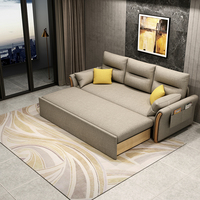 Canapé-Lit Fauteuil Extensible Rembourré en Tissu, Moderne et Minimaliste, pour Bureau, Salon et Chambre