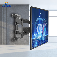 Soporte de pared para TV 757-L400 de 32-60 pulgadas, 6 brazos oscilantes, soporte de pantalla giratorio retráctil de movimiento completo, soporte para TV de Plasma
