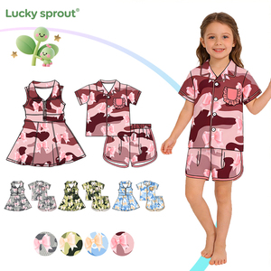 Nouvelle précommande 2026 : Ensemble de 3 pièces pour petite fille, imprimé personnalisé, tenue de sport, robe de yoga, vêtements mignons de boutique UPF50+ - Product Image 1