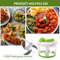 Smile Mom Mini Handmatige Plastic Groente- en Fruit Snijder en -hakker Eco-vriendelijke Fruit & Groente Gereedschap