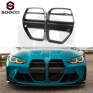 Nouvelle calandre de voiture en fibre de carbone sèche de style V, surface époxy hautement polie pour G80/G81/M3/G82/G83/M4, double calandre pour rénovation/mise à niveau - Product Image 1