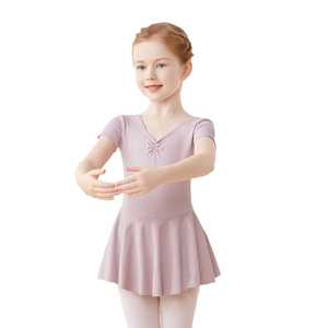 Ropa de baile lírico contemporáneo para niñas sin mangas y elegante - Product Image 4
