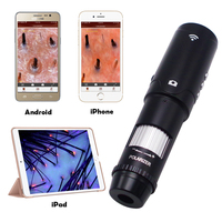 Lampe UV pour bois, scanner intelligent polarisé du cuir chevelu, buses, batterie remplaçable pour Android, iPhone, iPad, analyseur de cuir chevelu à usage domestique