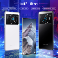 M12 Ponsel Pintar Android 12, Penjualan Laris 16GB + 1TB 7.3 Inci M12 Jaringan 5G Layar Penuh