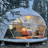 Tente Igloo de luxe en acier à dôme géodésique de Chine