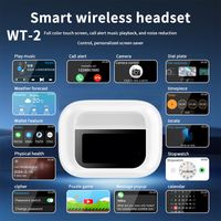 Auriculares Inalámbricos A9 Pro 2025 con Pantalla Táctil, TWS, ANC, ENC, para Juegos, con Cancelación de Ruido, Auriculares con Pantalla Táctil