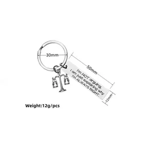 Ich streite nicht mit dem Anwalt – Motivierender klassischer runder Schlüsselanhänger aus Zinklegierung, Schmuckzubehör, Anhänger, Geschenke, Mode - Product Image 3
