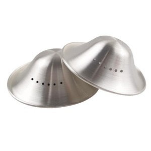 BPA Free argento tazza di cura riutilizzabile capezzolo coppe con protezione per l'allattamento al seno scudo del capezzolo - Product Image 1