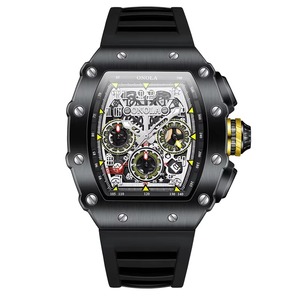 Relojes de Pulsera de Lujo con Diseño de Esqueleto, Relojes de Cuarzo para Hombre - Product Image 5