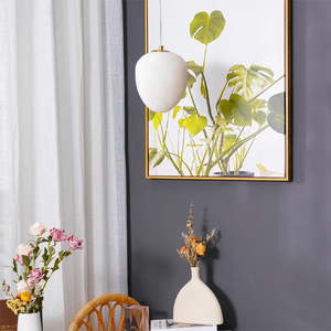 Modern Minimalist Organic Pendant Light Contemporary Style <strong>Copper</strong> Alabaster Stone Pebble Shape Unique Galet Pendant <strong>Lamp</strong> - Product Image 3