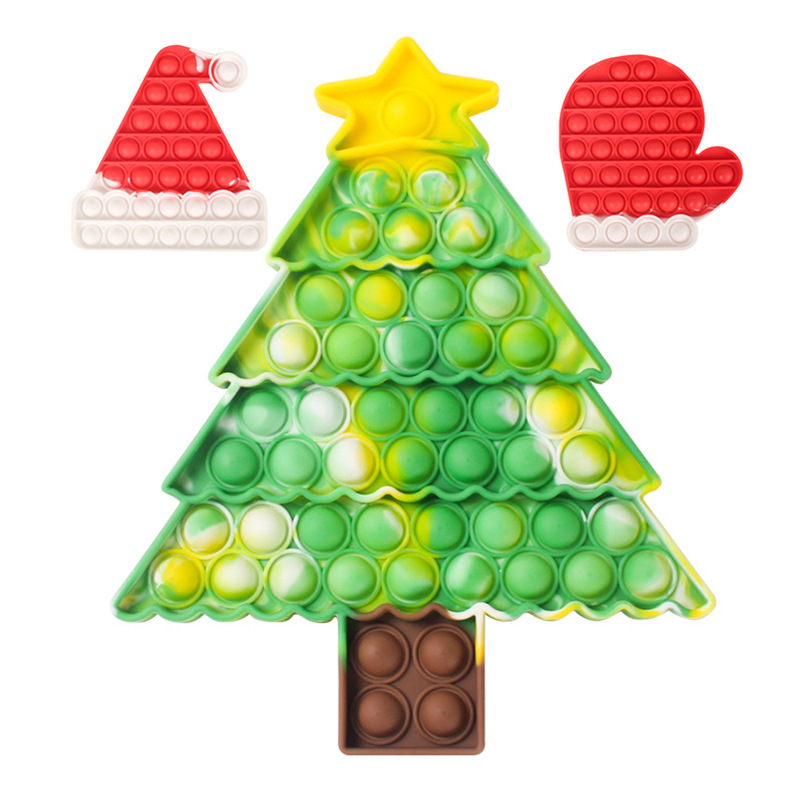 2021 New Arrival Popular Christmas Fidgeted Advent Calendar Stress Fidgeting Toys Push Bubble Sensory Christmas Pops
