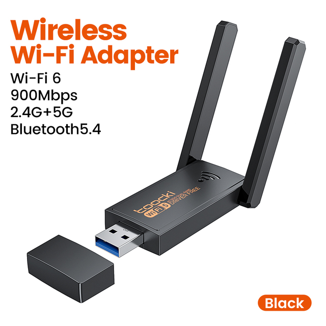Toocki TB07 AX1300/AX900 WiFi6 Wireless USB 2.0 Adapter Rotatable High-Gain Antennas 5G&24G Dual Band Network Card for PC Laptop