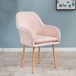 Venta al por mayor de lujo moderno nórdico de terciopelo comedor silla barata interior muebles para el hogar con patas de metal para acampar - Product Image 6