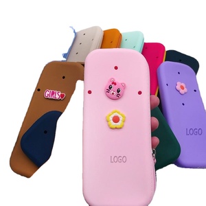 Silicone Coin Purse square with Zipper Creative DIY Hole <b>Storage</b> Bag Portable Travel Cosmetics Headphone Cable <b>Storage</b> - Product Image 1