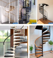 Escalier intérieur en colimaçon design moderne Vente en gros d'escaliers en colimaçon en acier haute résistance Escalier extérieur en colimaçon en métal