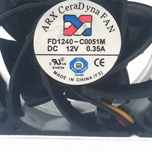 <span class=keywords><strong>ARX</strong></span> FD1240-A0053M 40*40*28 4เซนติเมตร4028 DC12V 0.35A พัดลมระบายความร้อน - Product Image 3