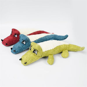 Crocodile Pet Squeaky Toy <b>Plush</b> Chewable Indoor <b>Cat</b> Dog Toy Original Flavor Anhui China - Product Image 2