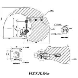 Robot de 6 Ejes de Alta Precisión de Borunte Factory Supply, Longitud del Brazo de 2550 mm, Repetibilidad de 0,1 mm, Caja de Engranajes - Product Image 5