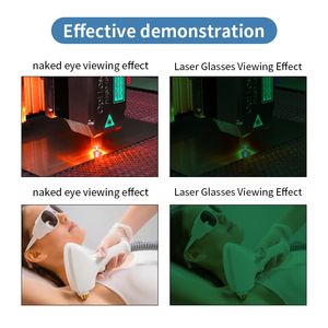 نظارات أمان بالليزر الأحمر 632.8nm نظارات أمان بالليزر الخضراء KTP HeNe 594nm Safeti واقية بالليزر - Product Image 6