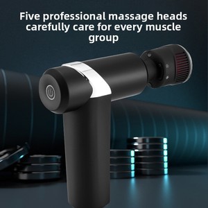 Pistola de Masaje Fascial Frío/Calor con Conversión de Frecuencia, Motor sin Escobillas, 5 Cabezales de Masaje, 3000 Velocidades Ajustables para Músculos - Product Image 4