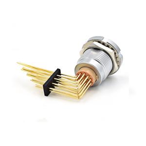 Connecteur circulaire à angle droit 1B 16pin Long Pin Compatible avec Lemo Fisher Series Push Pull Selflock M12 Avation Connector - Product Image 4