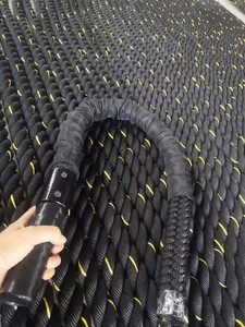 Cordes de combat en polyester de 38 mm et 50 mm, corde à sauter lourde avec <span class=keywords><strong>poids</strong></span>, outil d'exercice de puissance pour la salle de sport - Product Image 5