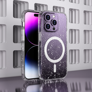 <span class=keywords><strong>Cover</strong></span> Protettiva Magnetica Trasparente con Glitter, Morbida in TPU e PC, Antiurto, Scintillante per Donne e Ragazze, per <span class=keywords><strong>iPhone</strong></span> 18 17 16 15 - Product Image 2