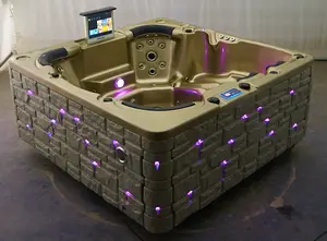 Perfect Eden Nhà Máy Trực Tiếp Bán Nóng 6 Người Clo Miễn Phí Acrylic Massage Balboa Spa Ngoài Trời Spa Nóng Và Lạnh Spa - Product Image 4