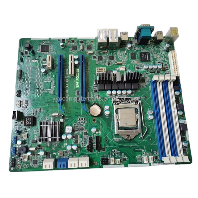 For ASROCK Workstation Server Motherboard 4 NIC Ports 1150 Pin Support E3 E3-1200 V3 V4 E3C224-V4L Without CPU