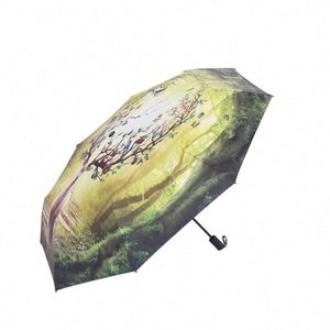 Premium Sturdy -Quality <b>Screen</b> Printing Stylish Black Coating Advertising Gift Modern Custom Logo Elegant <b>Folding</b> Umbrella - Product Image 4
