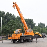 Grue mobile STSQ20D 20 tonnes à flèche télescopique droite, moteur diesel Cummins, engrenage/moteur Liyuan, moment de charge élevé