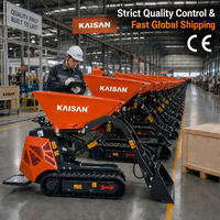 Kostenloser Versand: Hydraulischer Diesel-Minidumper 600kg 800kg – Multifunktionaler Raupen-Minidumper für Baustellen